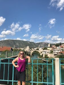 Nicole in Mostar, Bosnia & Herzegovina. Sept. 2017